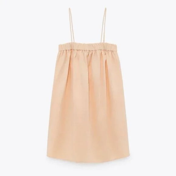 Zara Dresses & Skirts - ZARA LINEN BLEND MINI DRESS